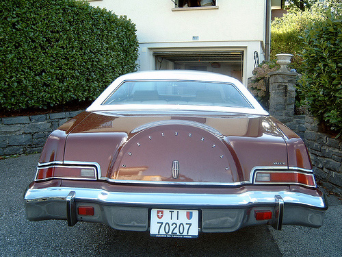 1974 Continental Mark IV modified rear for this year and the following