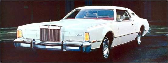 1975 Continental Mark IV - Lipstick and White Luxury Group option