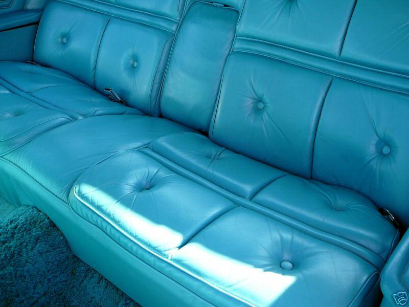1976 Continental Mark IV Givenchy leather rear seats