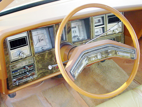 1977 Continental Mark V Bill Blass dashboard 