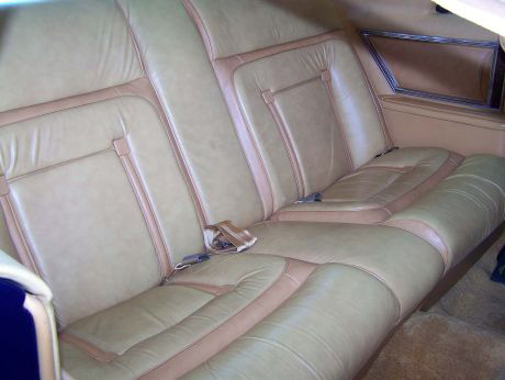 1977 Continental Mark V Bill Blass Leather rear seats