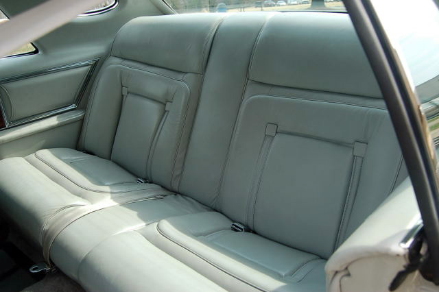 1977 Continental Mark V Cartier w/leather interior - rear seats