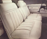 1977 Continental Mark V leather and vinyl interior - optional 