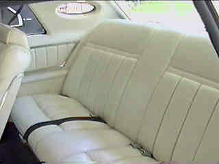 1977 Continental Mark V Pucci w/white leather interior - standard sew style 