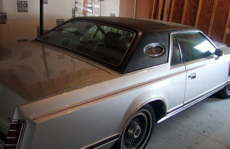 1978 Continental Mark V Pucci w/Full Vinyl roof in Black Cayman grain and optional moonroof