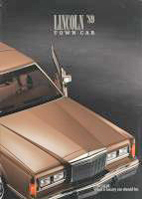 1989 Lincoln Town Car Brochure